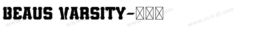 Beaus Varsity字体转换